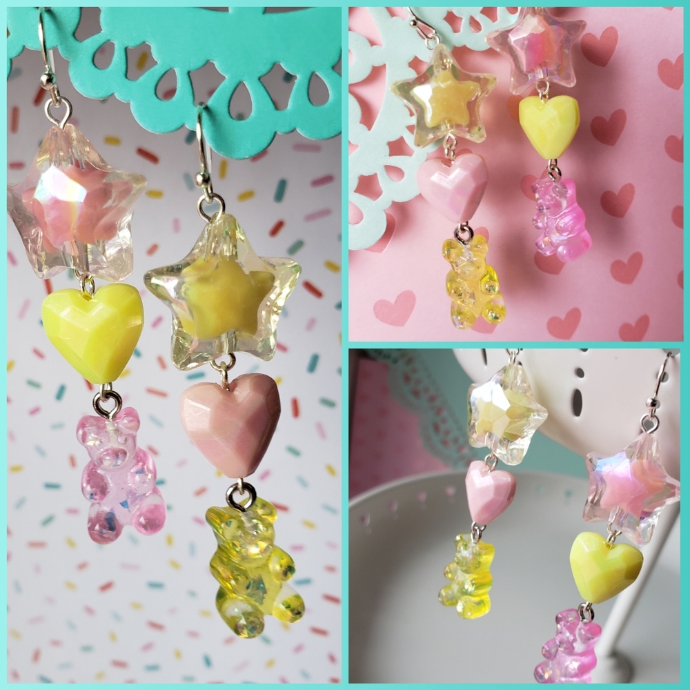 Pink Lemonade Fantasy Handcrafted Earrings